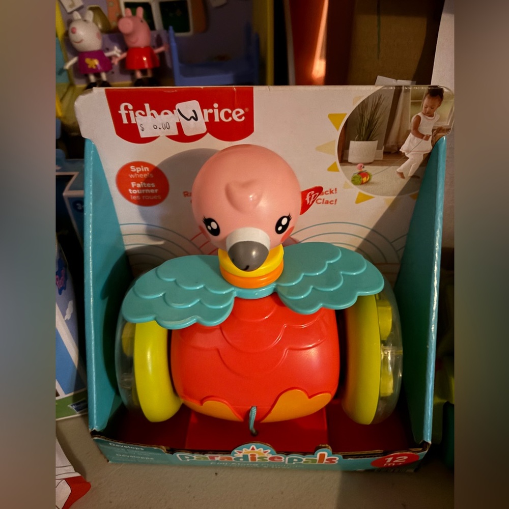 Nwt Fisher-Price Colorful Bird Toy for babies